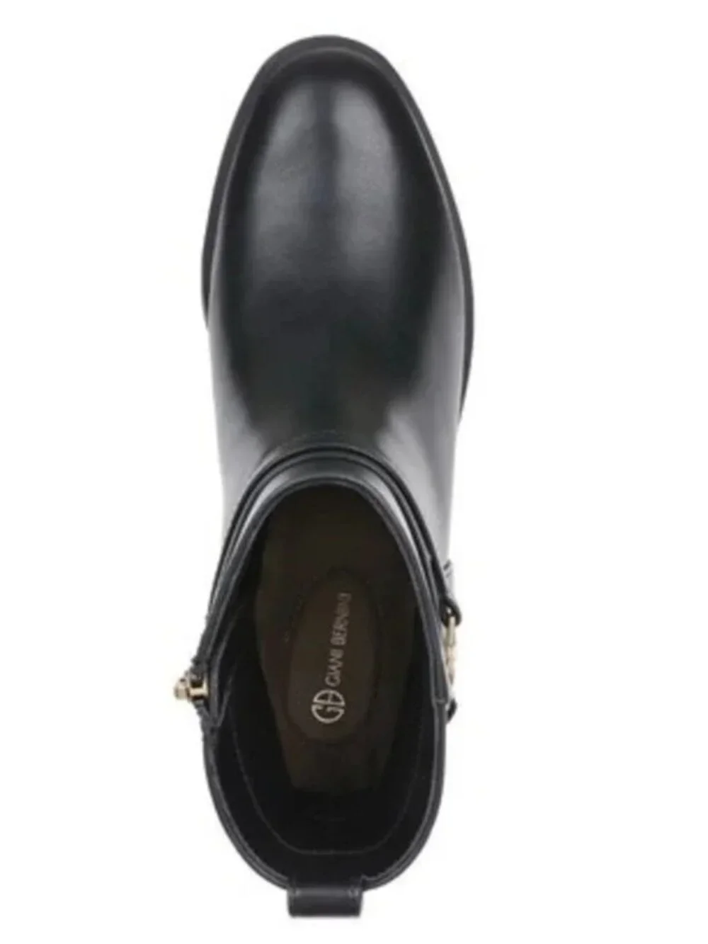 Giani Bernini Mansonn Round Toe Block Heel Booties Black 9.5 M NWT